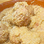 Albóndigas de carne en salsa de almendras de Carnicería Víctor Salvo