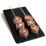 Piruleta de  Ciervo Bacon y Foie y Pedro Ximenez de Carnicería Víctor Salvo