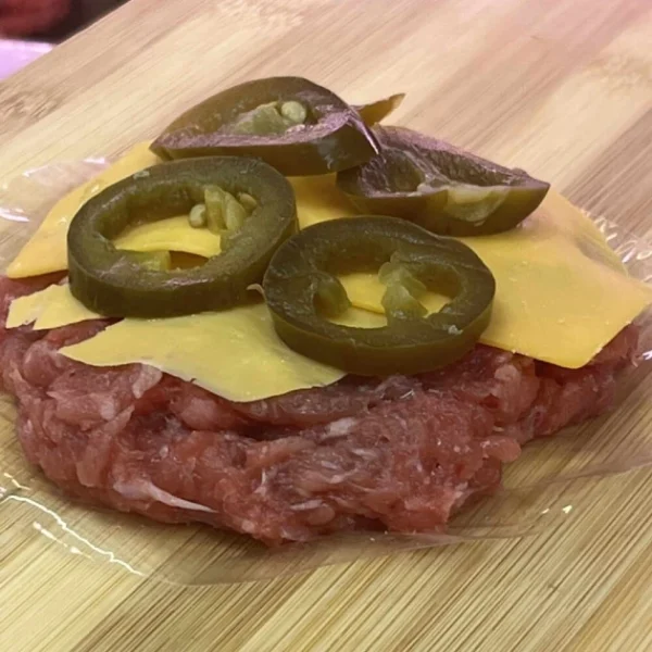 hamburguesa con jalapeños