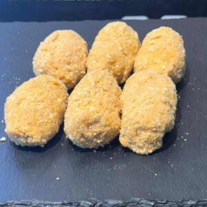 croqueta sin gluten jamón y pollo asado